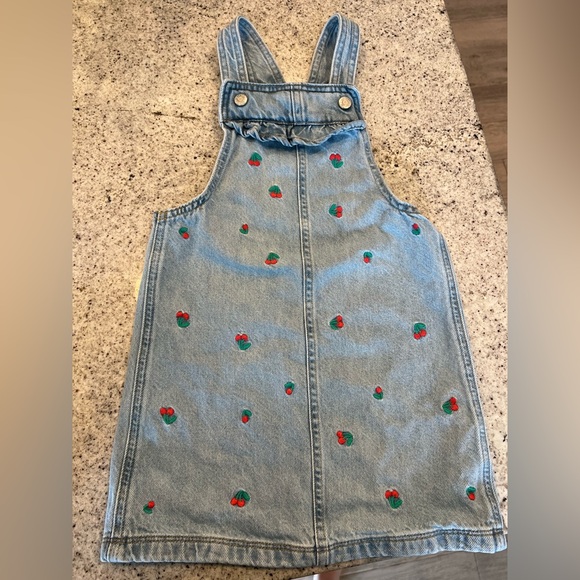 GAP Other - Gap denim dress with cherries little girl size 5